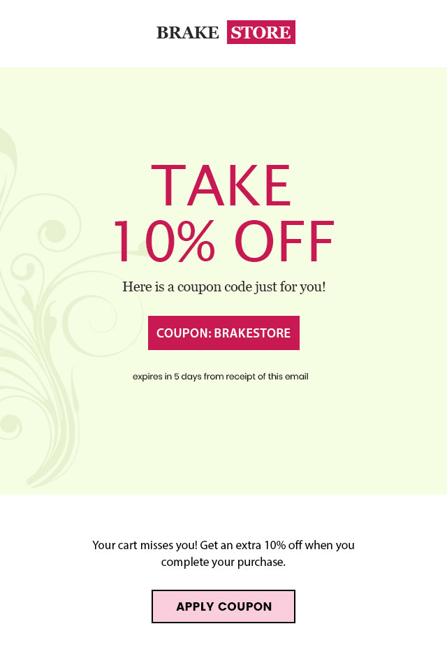 Detail Coupon Code Email Template Nomer 2