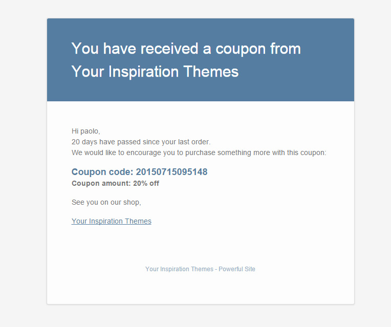 Detail Coupon Code Email Template Nomer 31