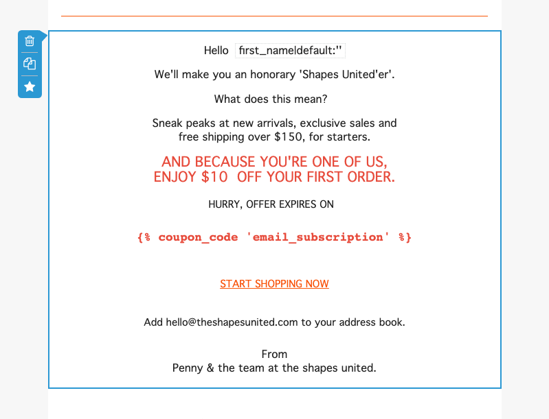 Detail Coupon Code Email Template Nomer 35