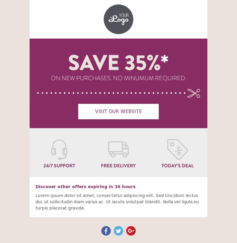 Detail Coupon Code Email Template Nomer 4