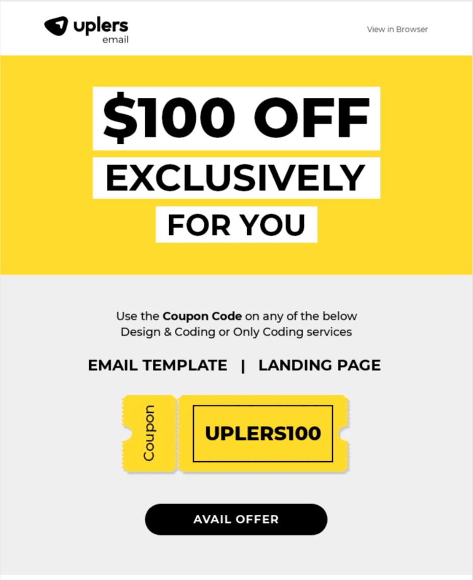 Detail Coupon Code Email Template Nomer 6