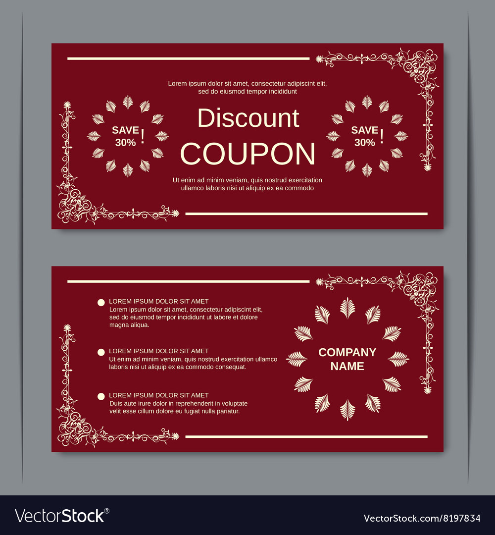 Detail Coupon Design Template Free Nomer 27