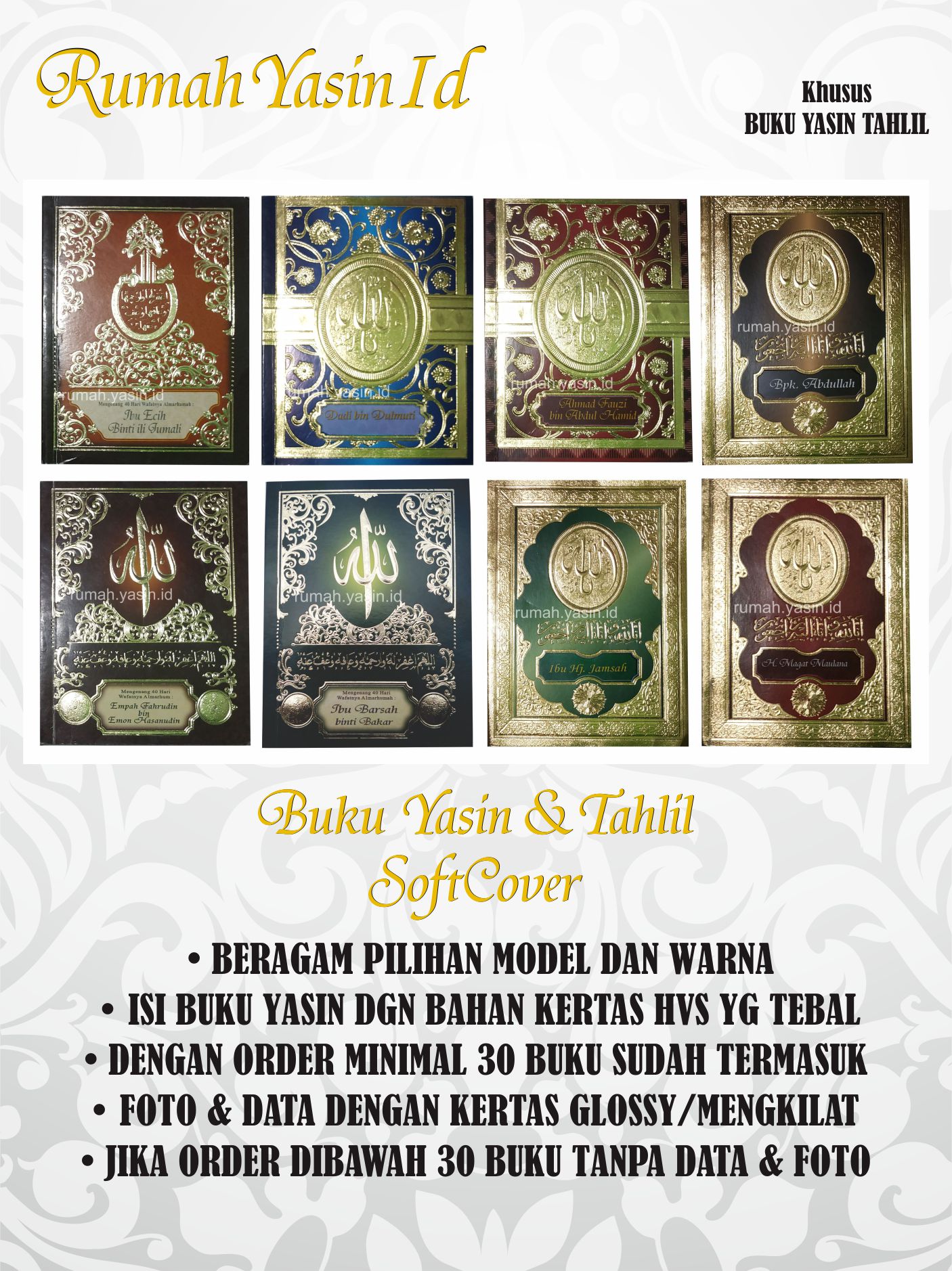 Detail Cover Buku Yasin 40 Hari Nomer 35