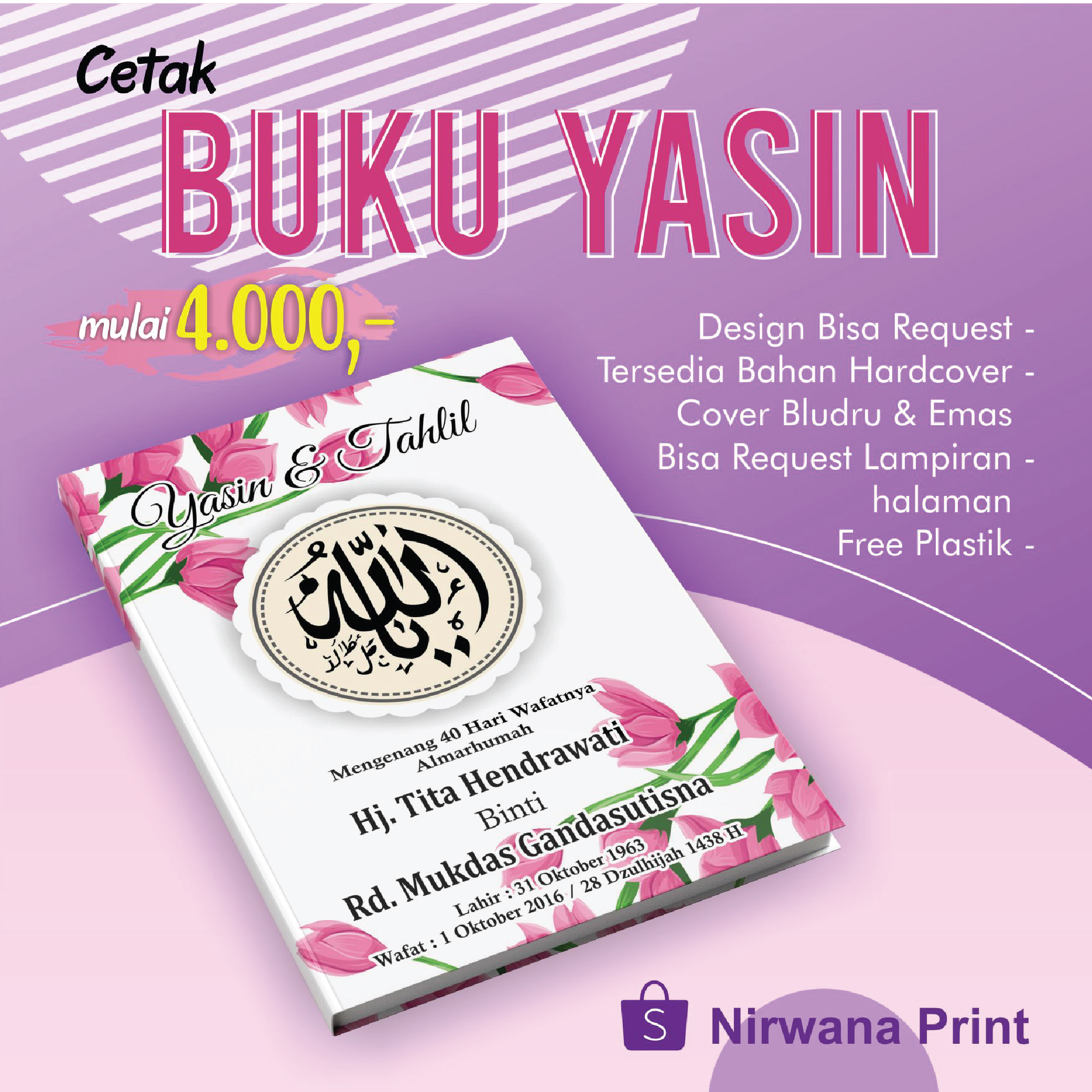 Detail Cover Buku Yasin 40 Hari Nomer 49