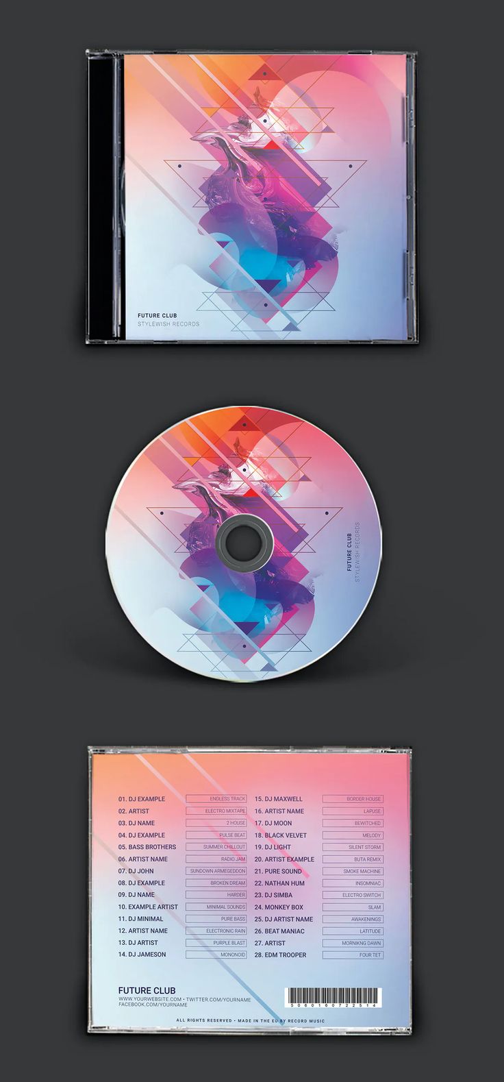 Detail Cover Cd Photoshop Template Nomer 9