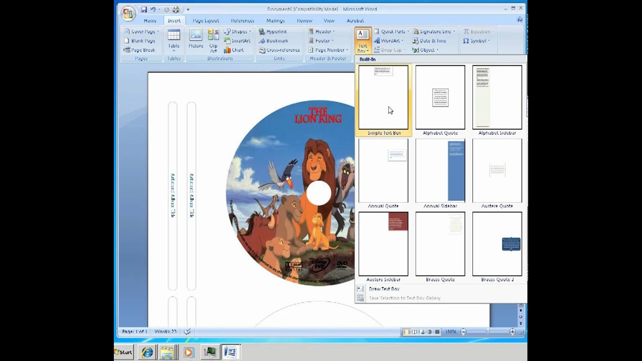 Detail Cover Cd Template Word Nomer 45