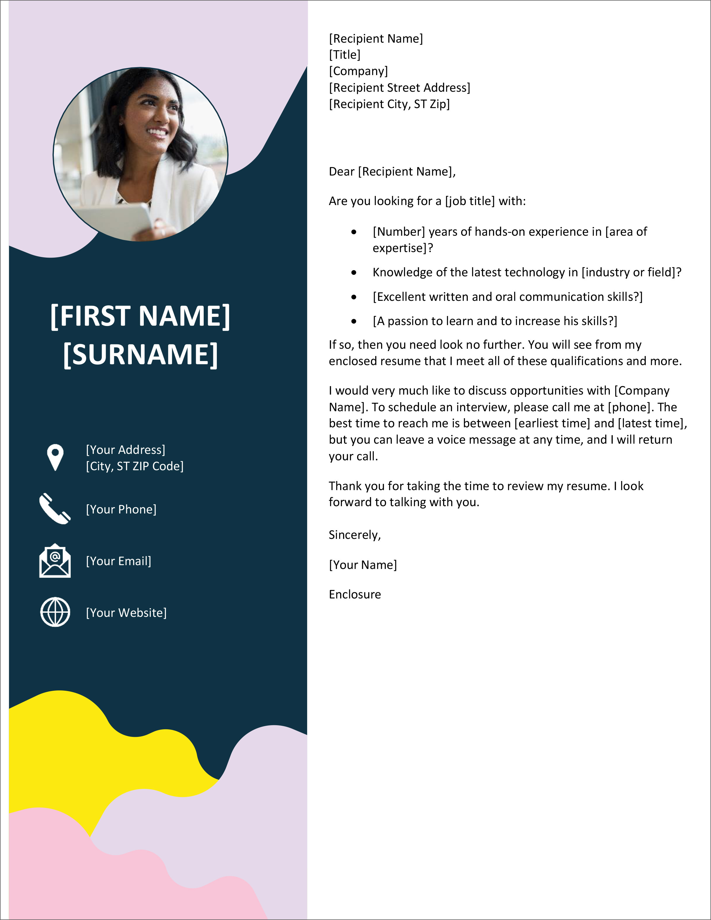 Detail Cover Letter Template Nomer 45
