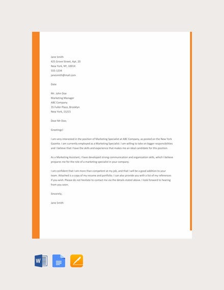 Detail Cover Letter Template Docx Nomer 16