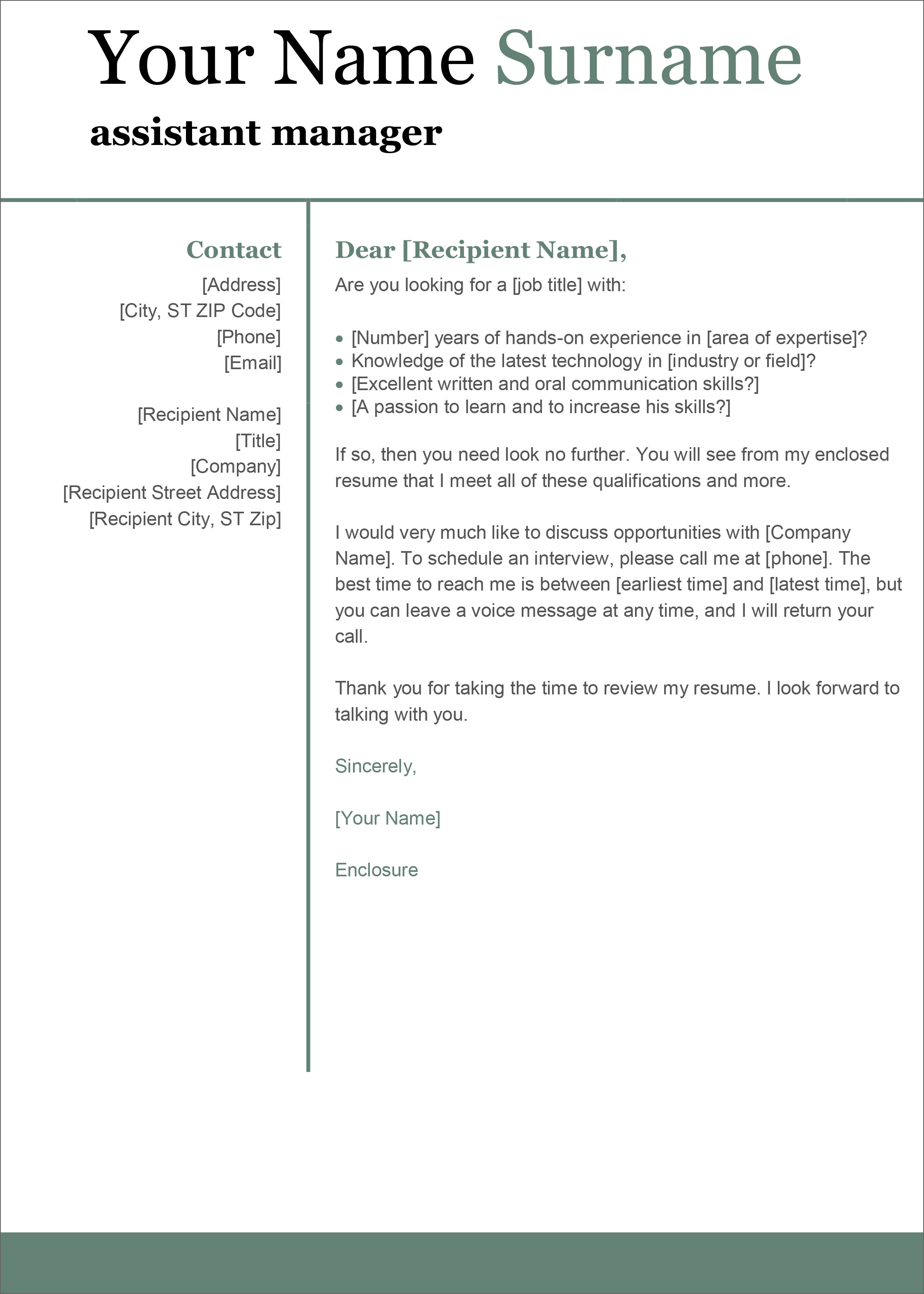 Detail Cover Letter Template Docx Nomer 5