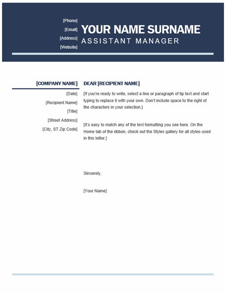 Detail Cover Letter Template Free Nomer 28