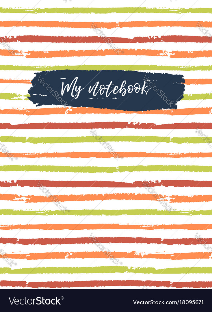 Detail Cover Notebook Template Nomer 42