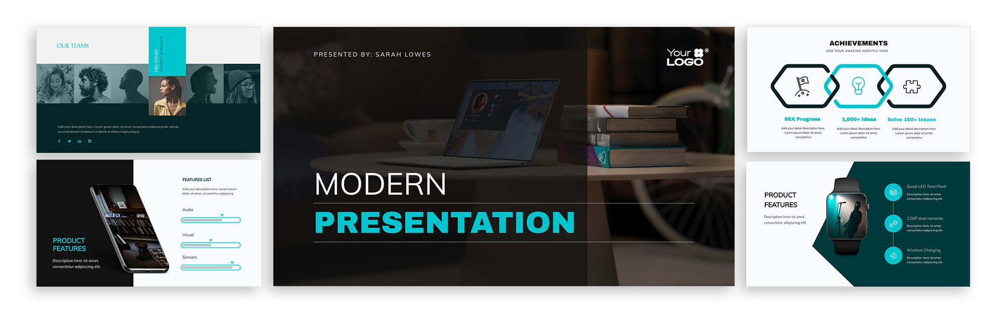 Detail Cover Page Template Powerpoint Nomer 50