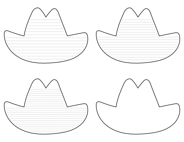 Detail Cowboy Hat Template Nomer 13