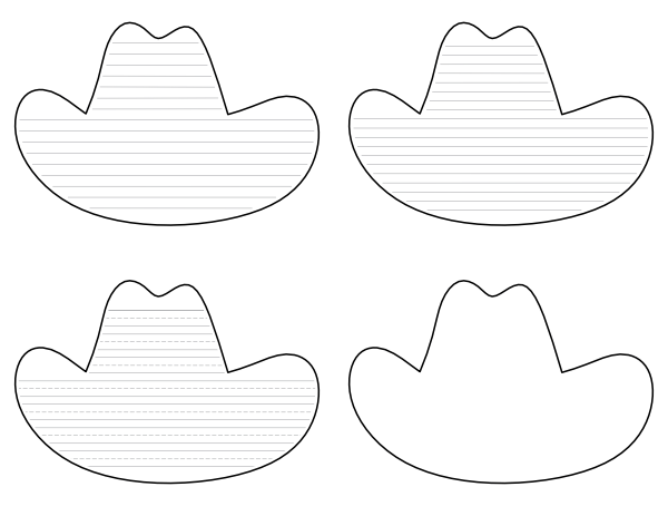 Detail Cowboy Hat Template Nomer 3