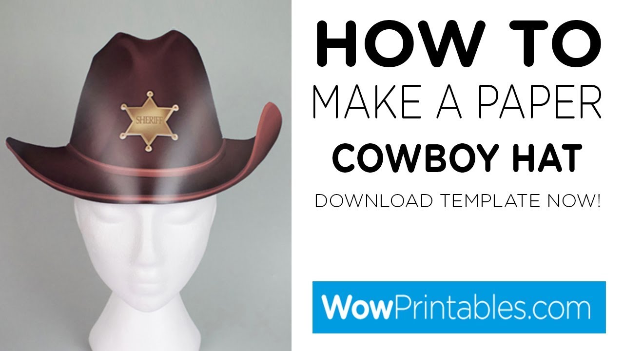 Detail Cowboy Hat Template Nomer 5
