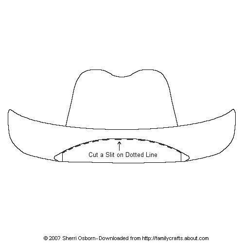 Detail Cowboy Hat Template For Preschoolers Nomer 3