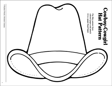 Detail Cowboy Hat Template For Preschoolers Nomer 17