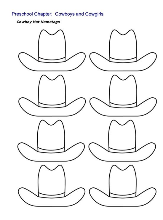 Detail Cowboy Hat Template For Preschoolers Nomer 4