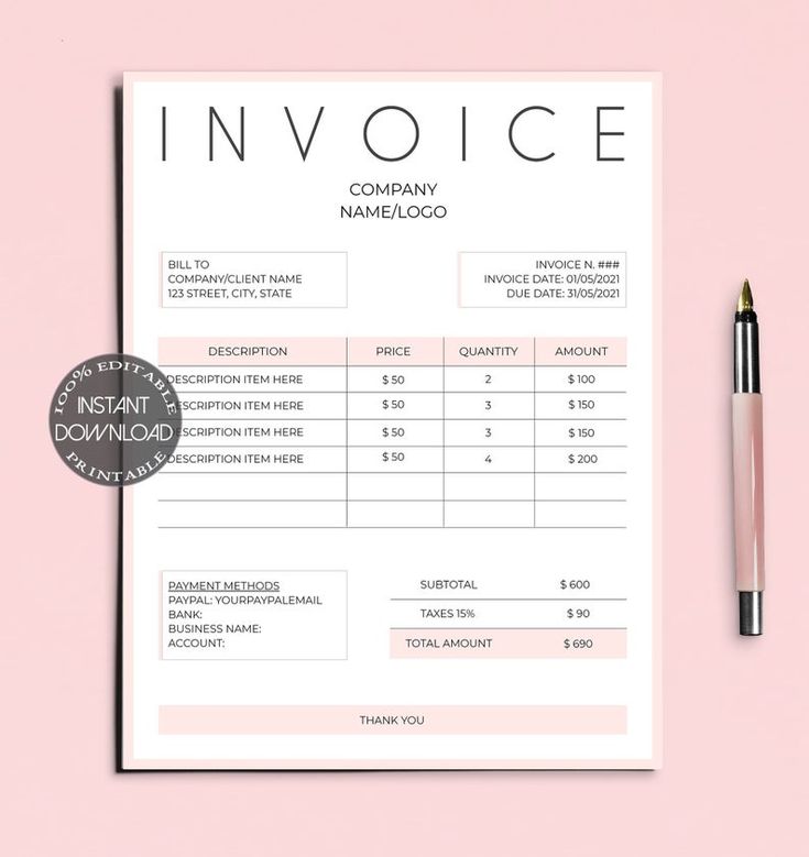 Detail Craft Invoice Template Nomer 2