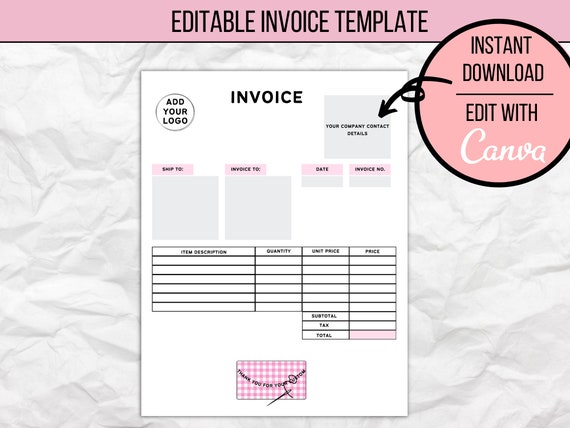 Detail Craft Invoice Template Nomer 12