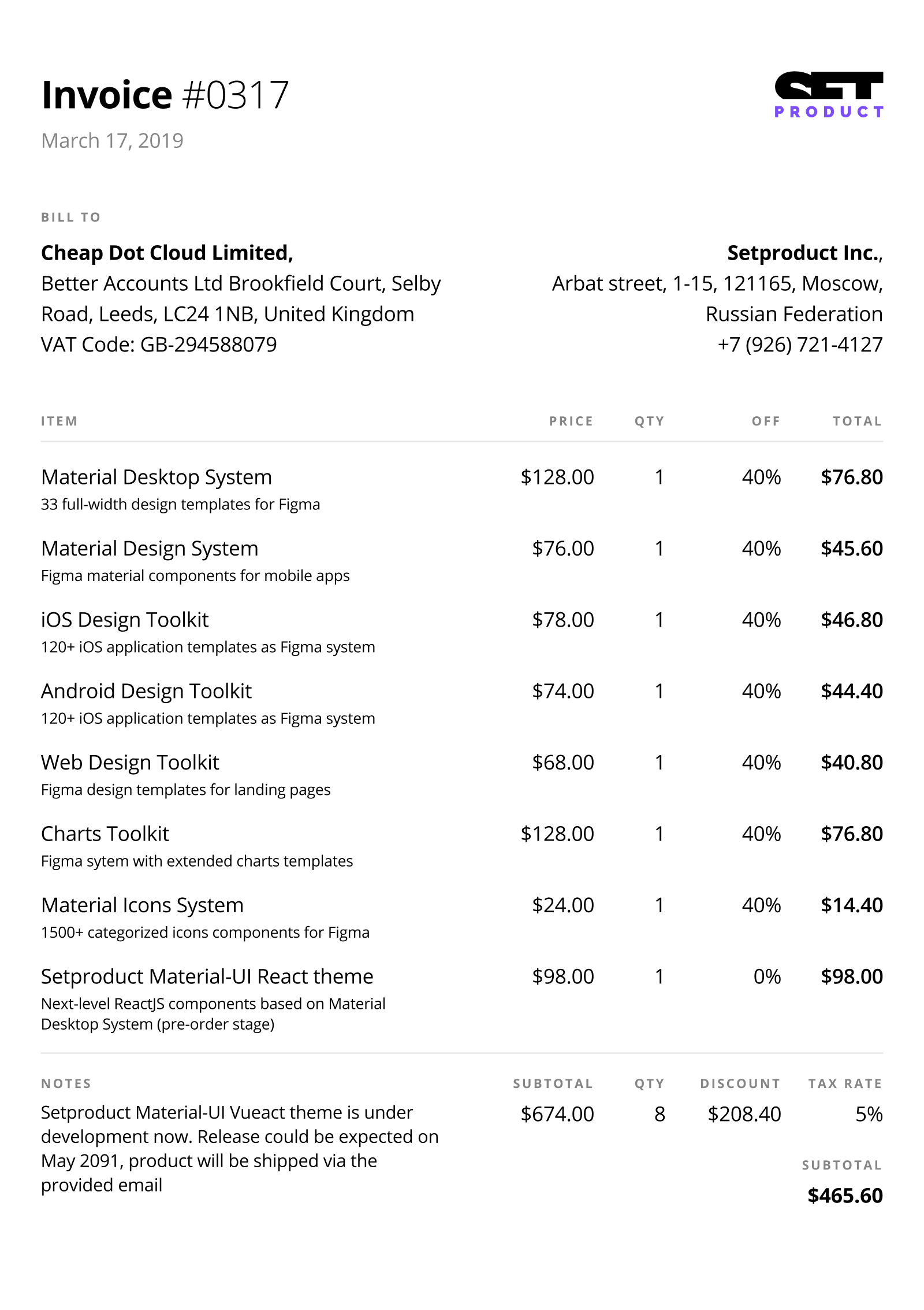 Detail Craft Invoice Template Nomer 20