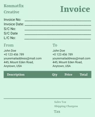 Detail Craft Invoice Template Nomer 23