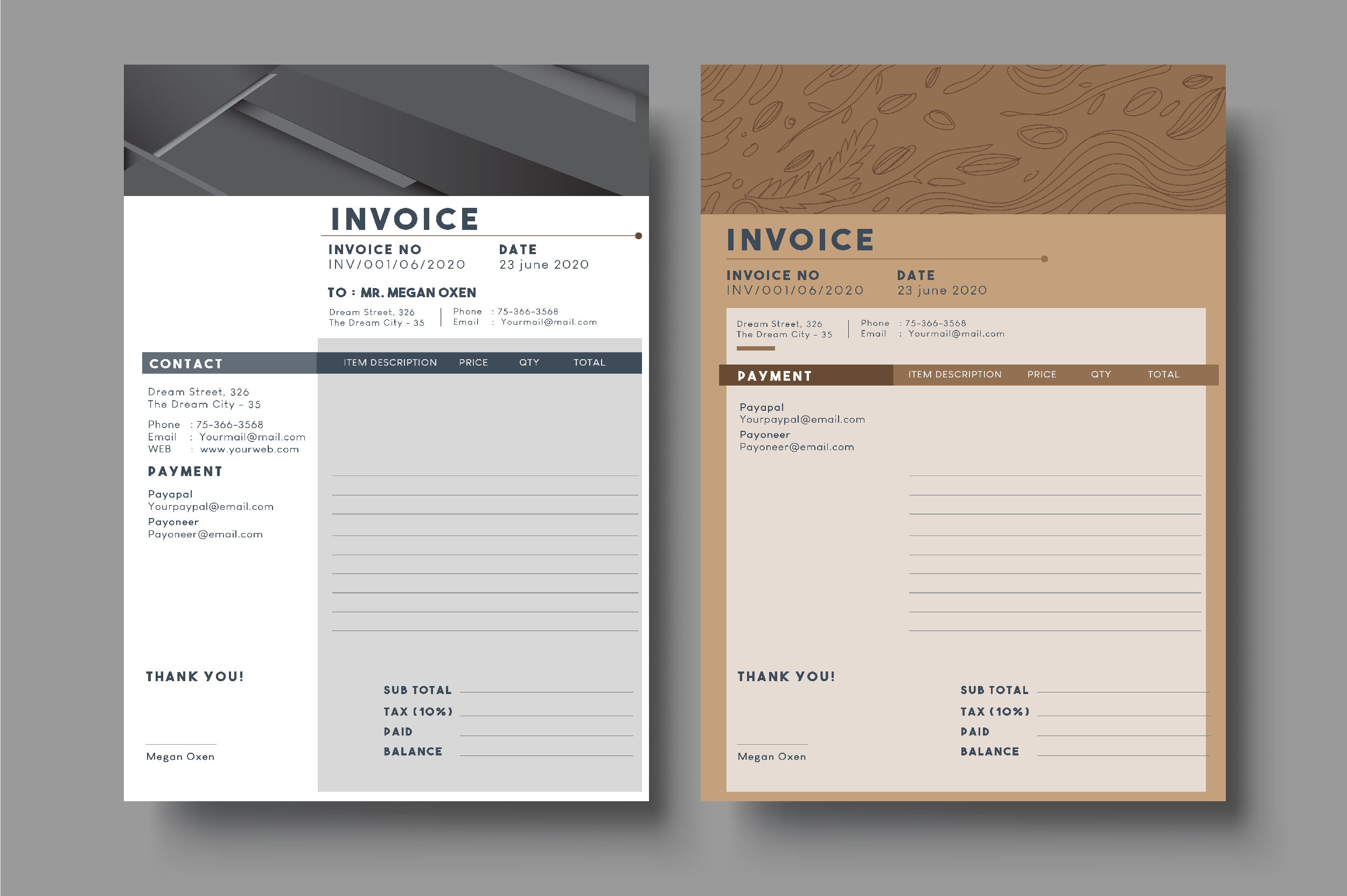 Detail Craft Invoice Template Nomer 30