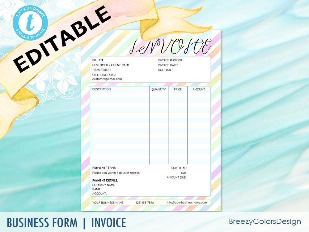 Detail Craft Invoice Template Nomer 33