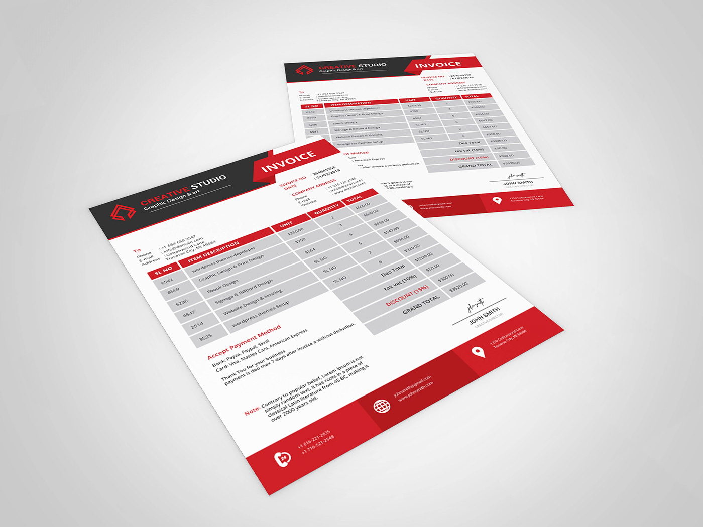 Detail Craft Invoice Template Nomer 38