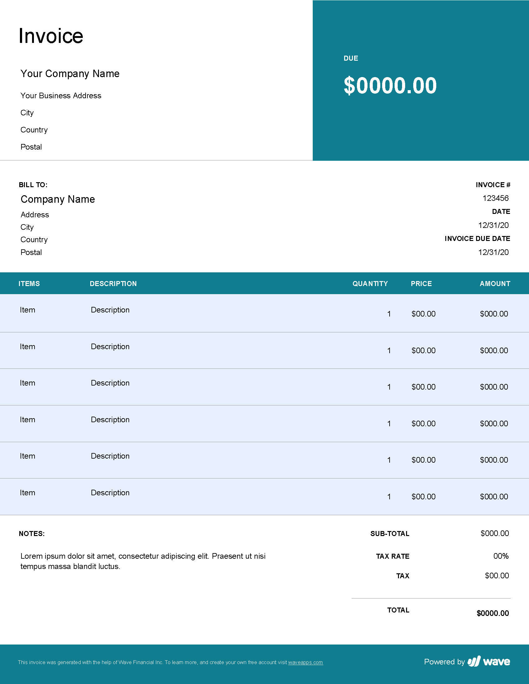 Detail Craft Invoice Template Nomer 40