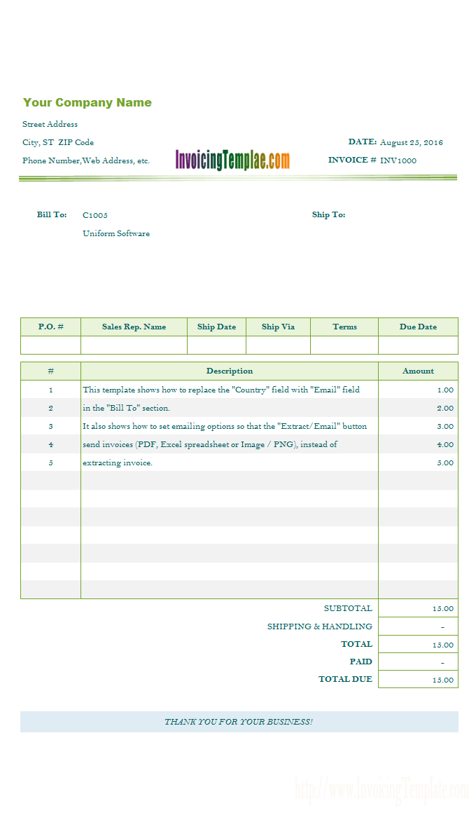 Detail Craft Invoice Template Nomer 41