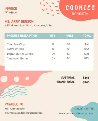 Detail Craft Invoice Template Nomer 51