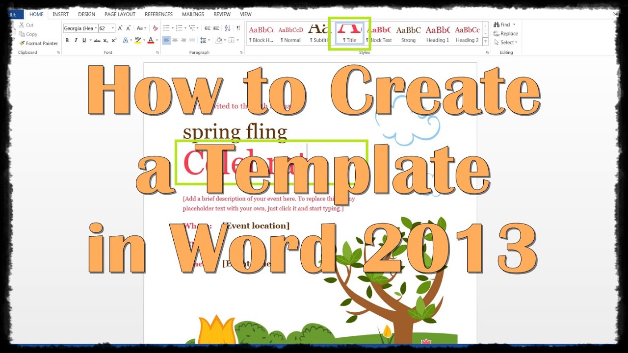 Detail Create Word Template Nomer 10