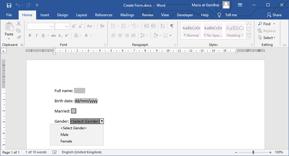 Detail Create Word Template Nomer 25
