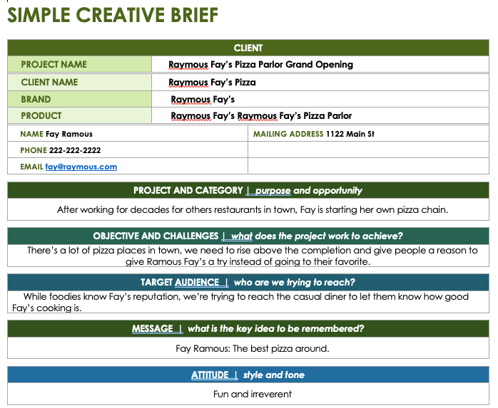 Detail Creative Brief Powerpoint Template Nomer 21