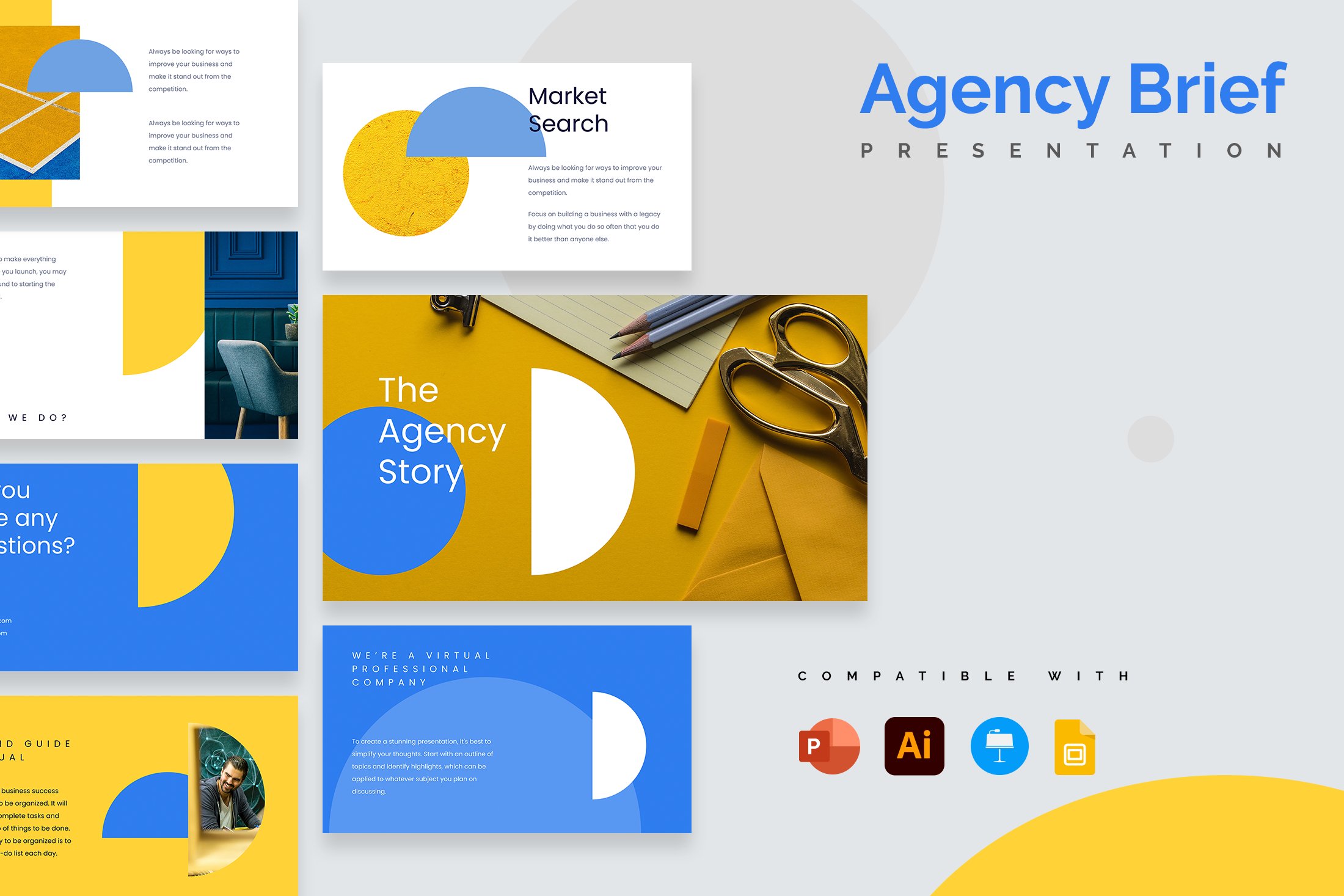 Detail Creative Brief Powerpoint Template Nomer 32