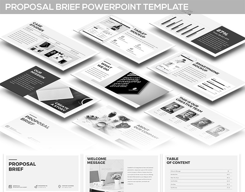 Detail Creative Brief Powerpoint Template Nomer 34