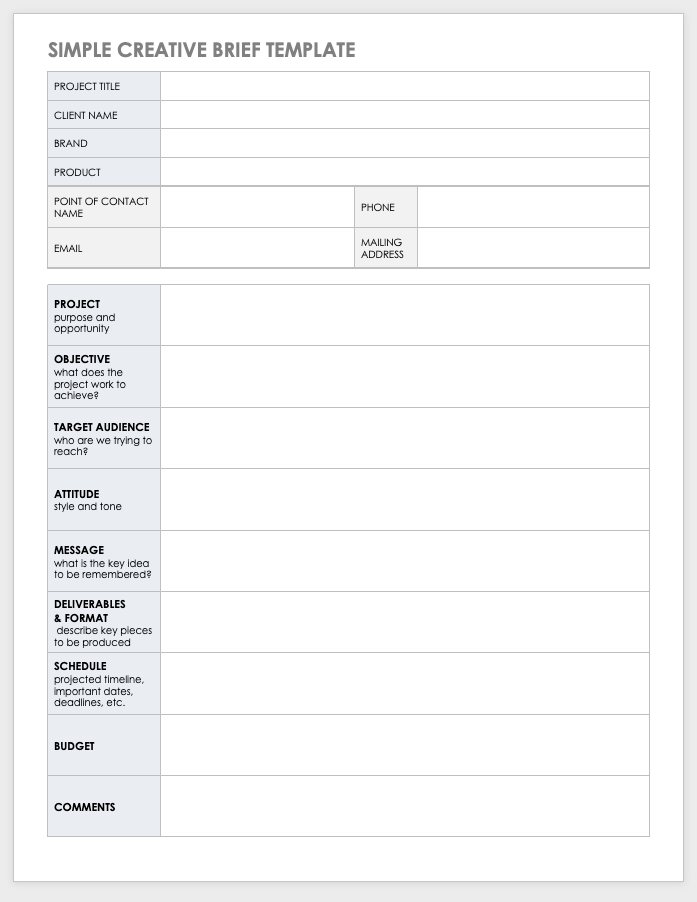 Detail Creative Brief Template Nomer 23