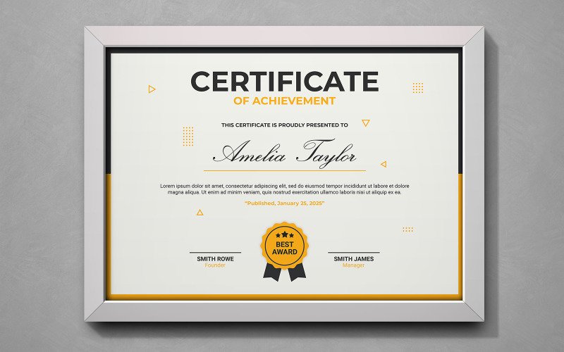 Creative Certificate Template Psd - KibrisPDR