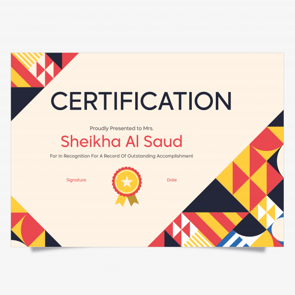 Detail Creative Certificate Template Psd Nomer 8