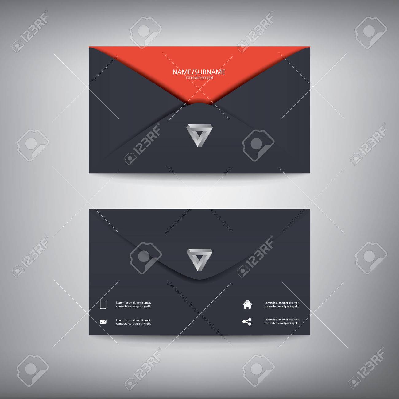 Detail Creative Envelope Design Template Nomer 40