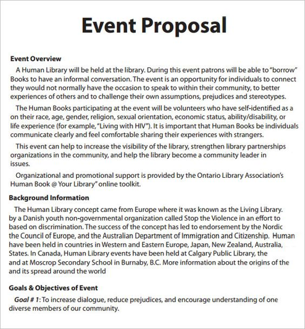Detail Creative Event Proposal Template Nomer 30