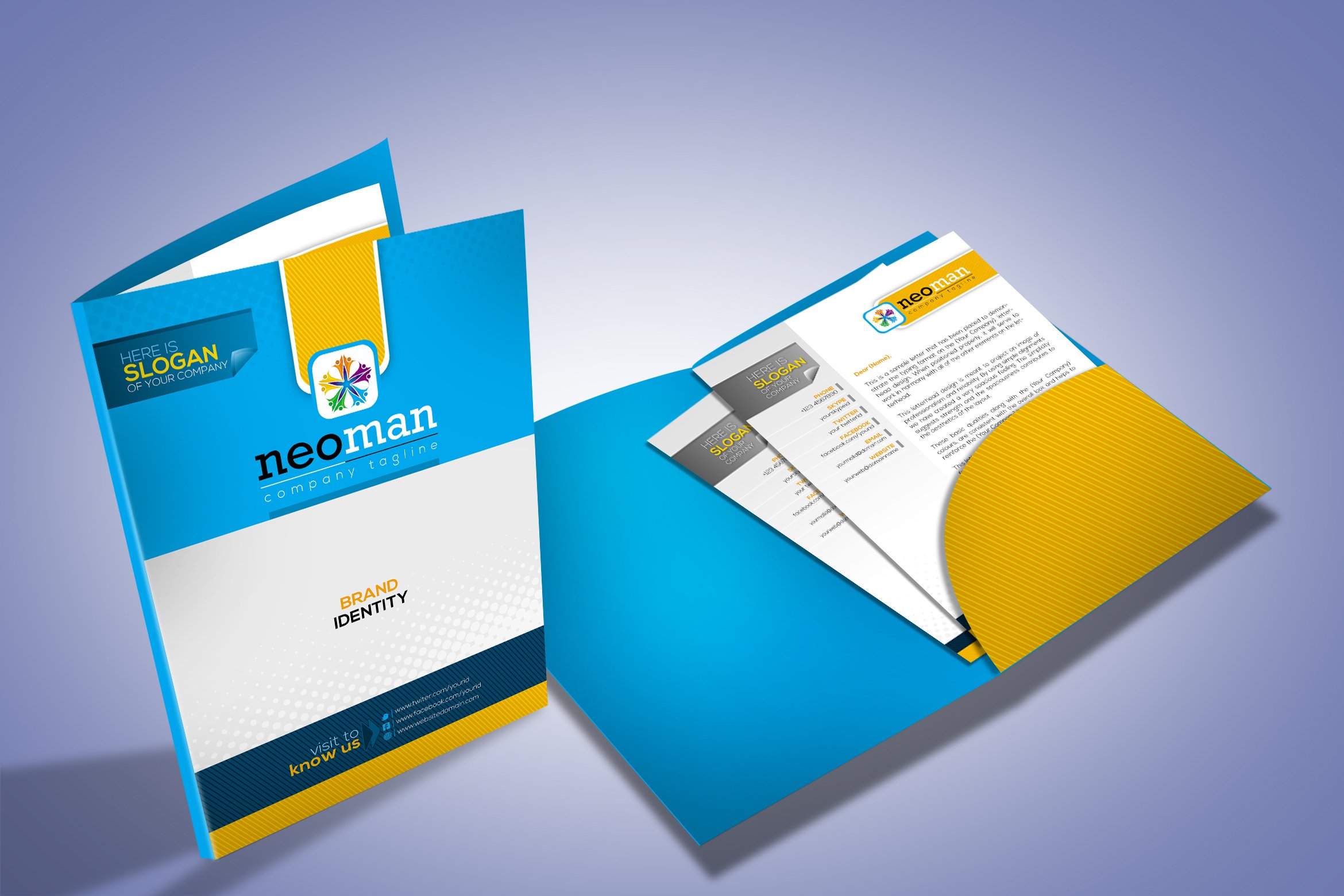 Detail Creative Folder Design Template Nomer 37