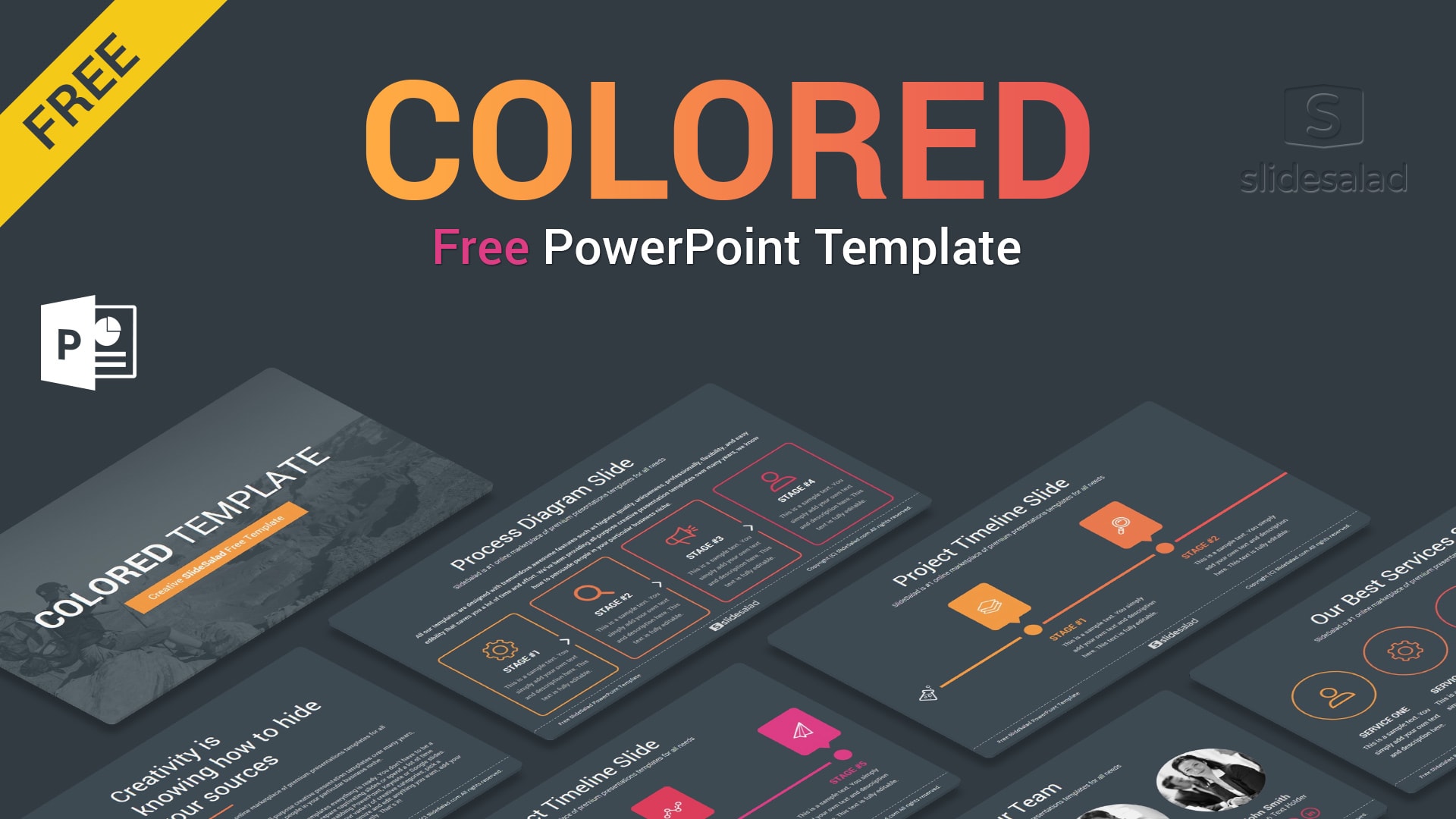 Detail Creative Template Powerpoint Free Nomer 43