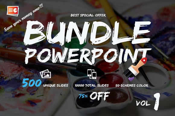 Creativemarket Bundle Powerpoint Template - KibrisPDR