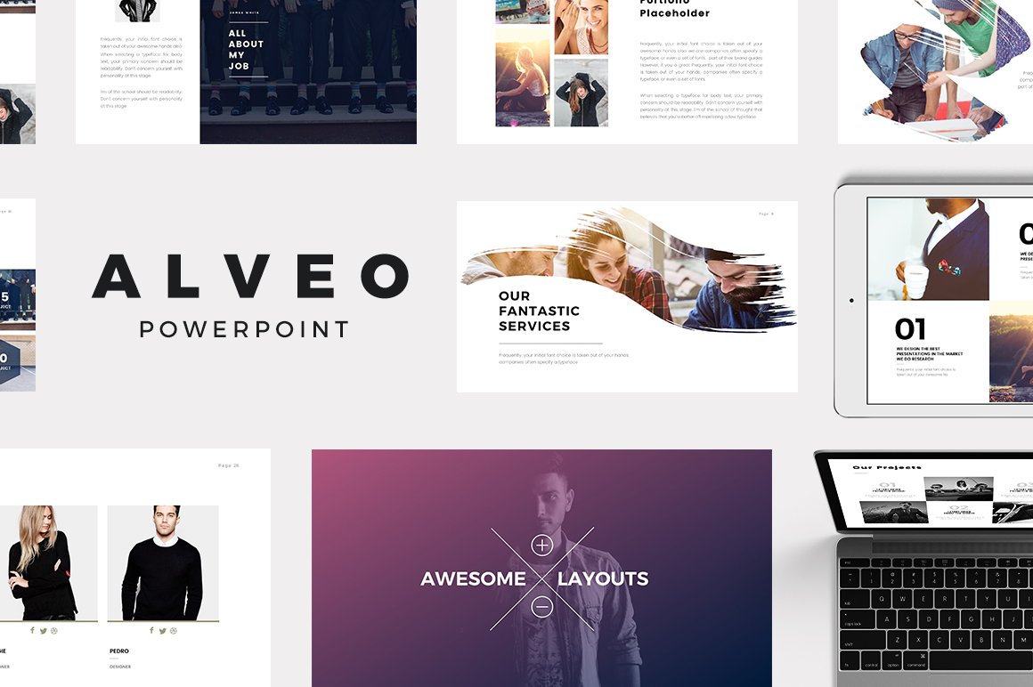 Detail Creativemarket Bundle Powerpoint Template Nomer 15