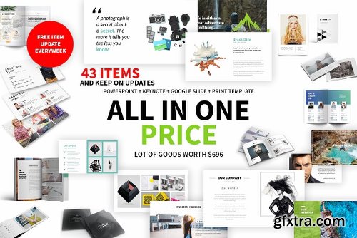 Detail Creativemarket Bundle Powerpoint Template Nomer 16