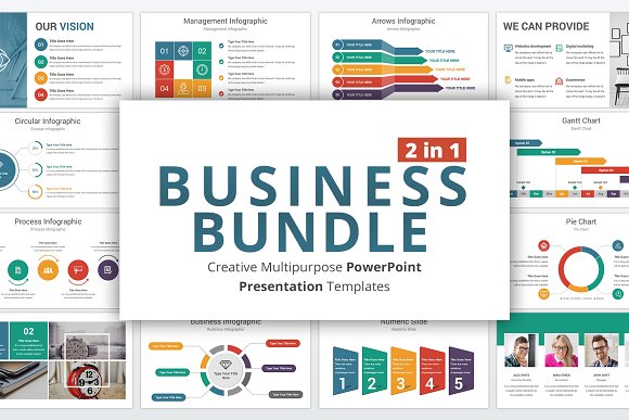 Detail Creativemarket Bundle Powerpoint Template Nomer 25