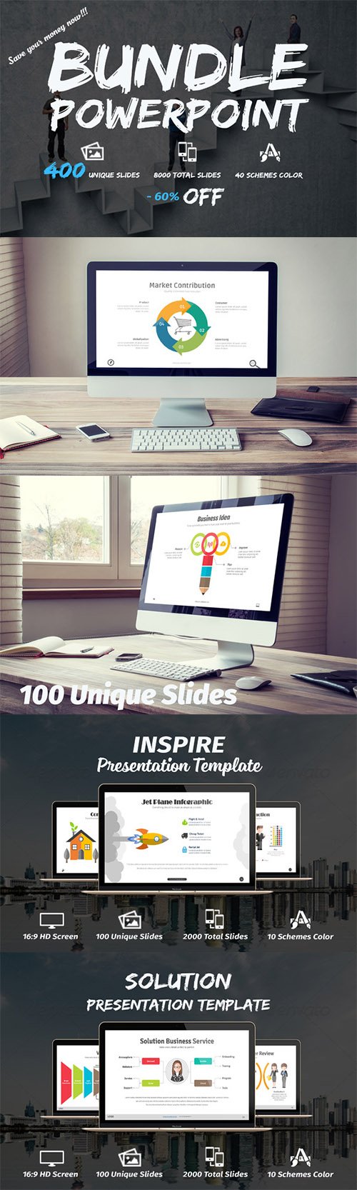 Detail Creativemarket Bundle Powerpoint Template Nomer 4