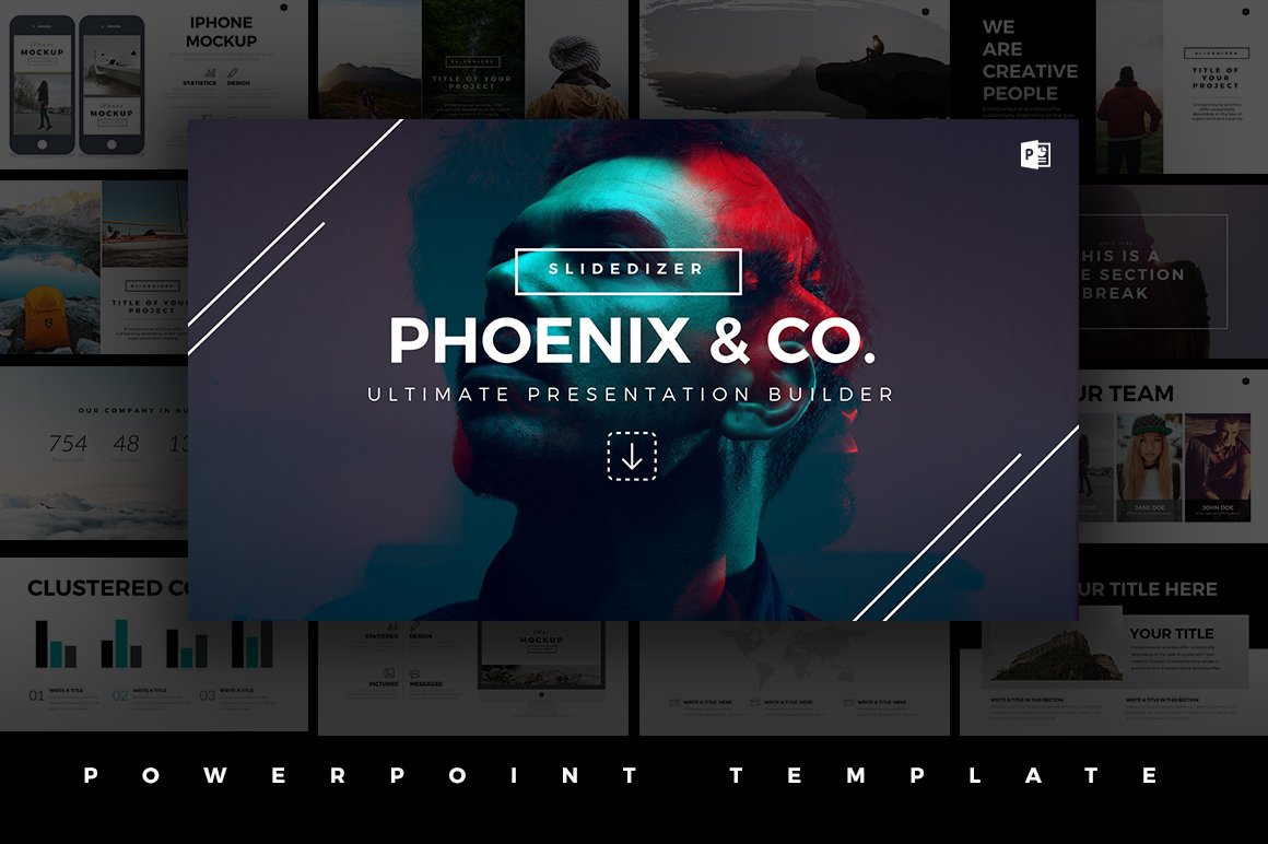 Detail Creativemarket Bundle Powerpoint Template Nomer 32